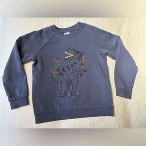 Polarn O Pyret Kids Blue Dinosaur Sweatshirt size 8-9y